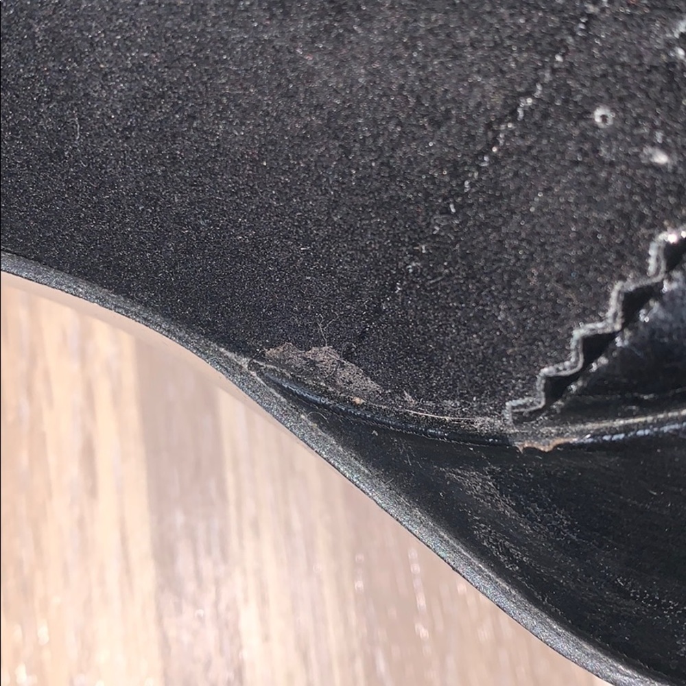 Madden girl black bow detail 4” open-toe heels - Picture 4 of 5